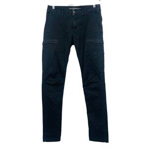 Stone Island Pants Size 29 x 33 Utility Mens Cargo Black Stretch Tapered EUC